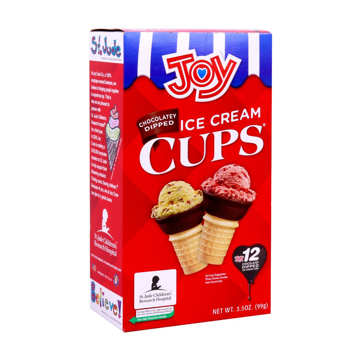 Joy Ice Cream Chocolatey Dipped Cups 12 pcs
