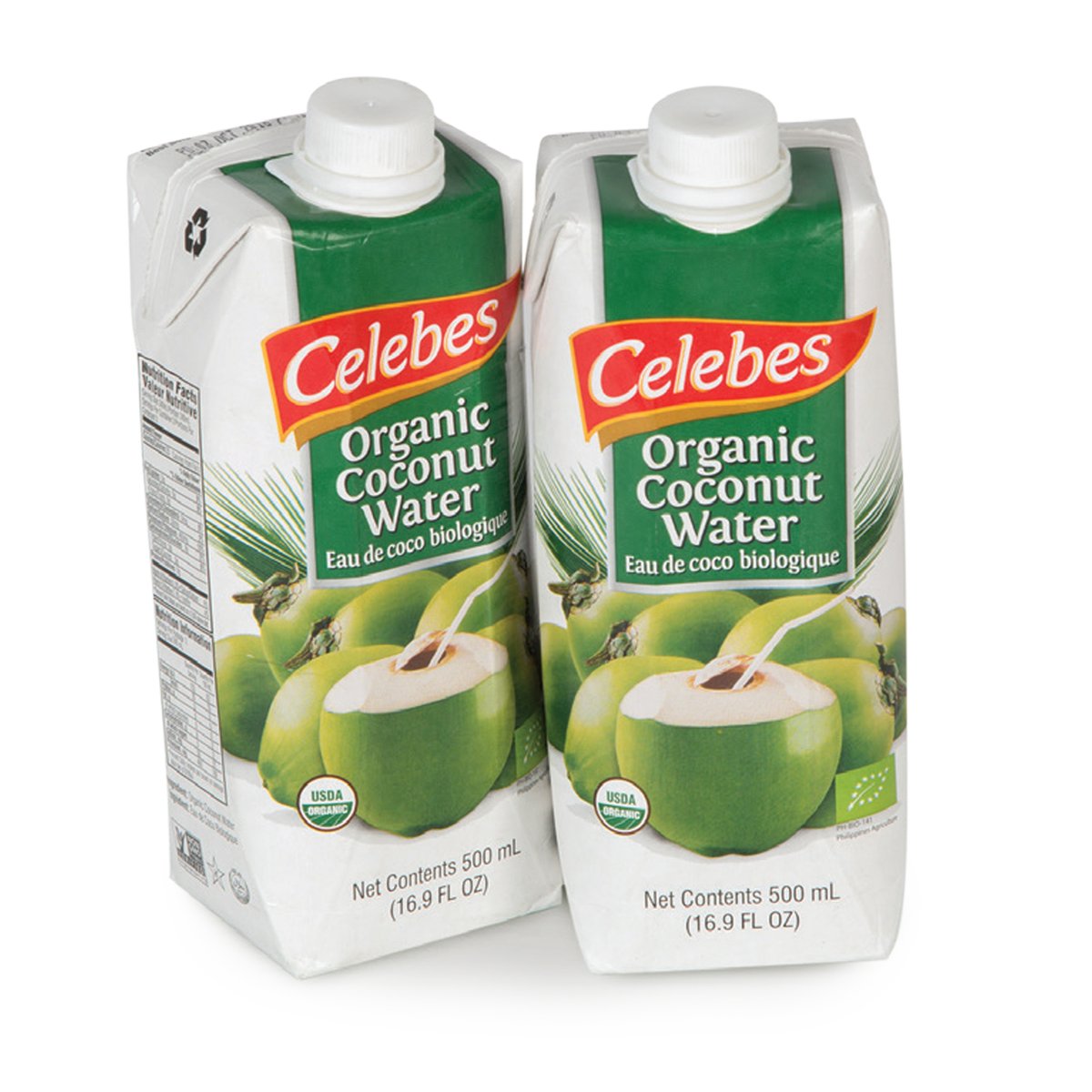 Celebes Organic Coconut Water 2 x 500 ml