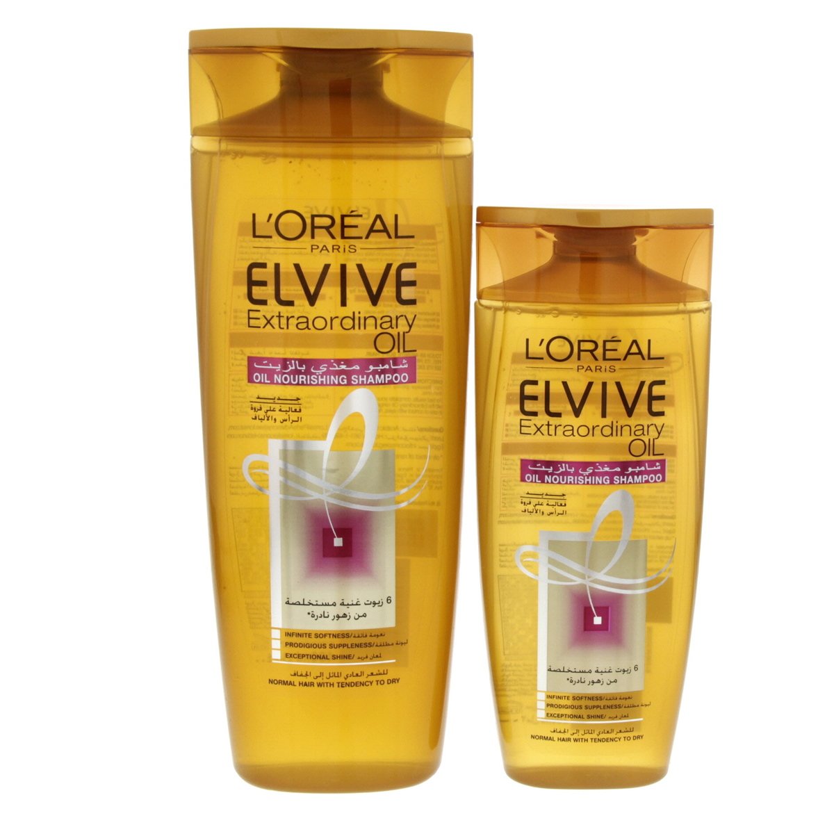 L'Oreal Elvive Extraordinary Oil Nourishing Shampoo For Normal Hair 400 ml + 200 ml