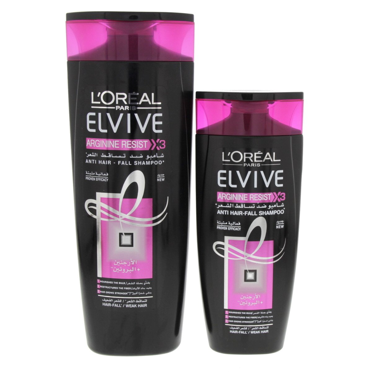 L'Oreal Elvive Shampoo Arginine Resist Anti Hair Fall 400 ml + 200 ml