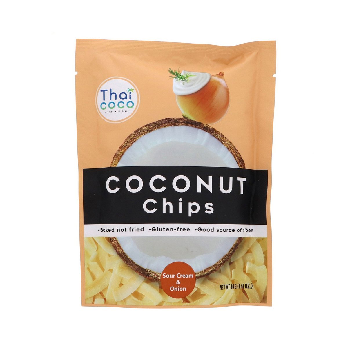 Thai Coconut Chips Sour & Onion 40g