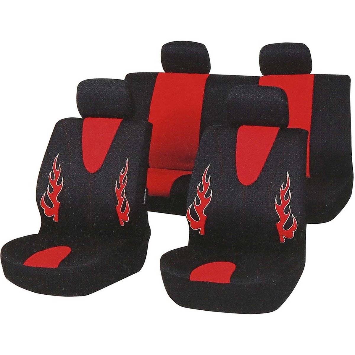 Automate Seat Cover Set Black with Red YHA3533 8pcs