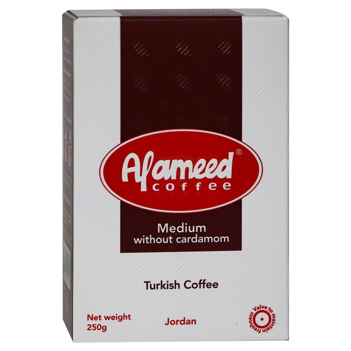 Al Ameed Turkish Coffee Medium Without Cardamom 250g