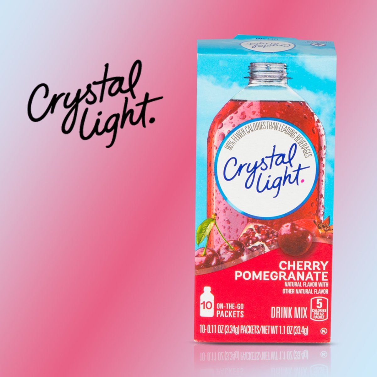 Crystal Light Cherry Pomegranate Drink Mix 33.4 g