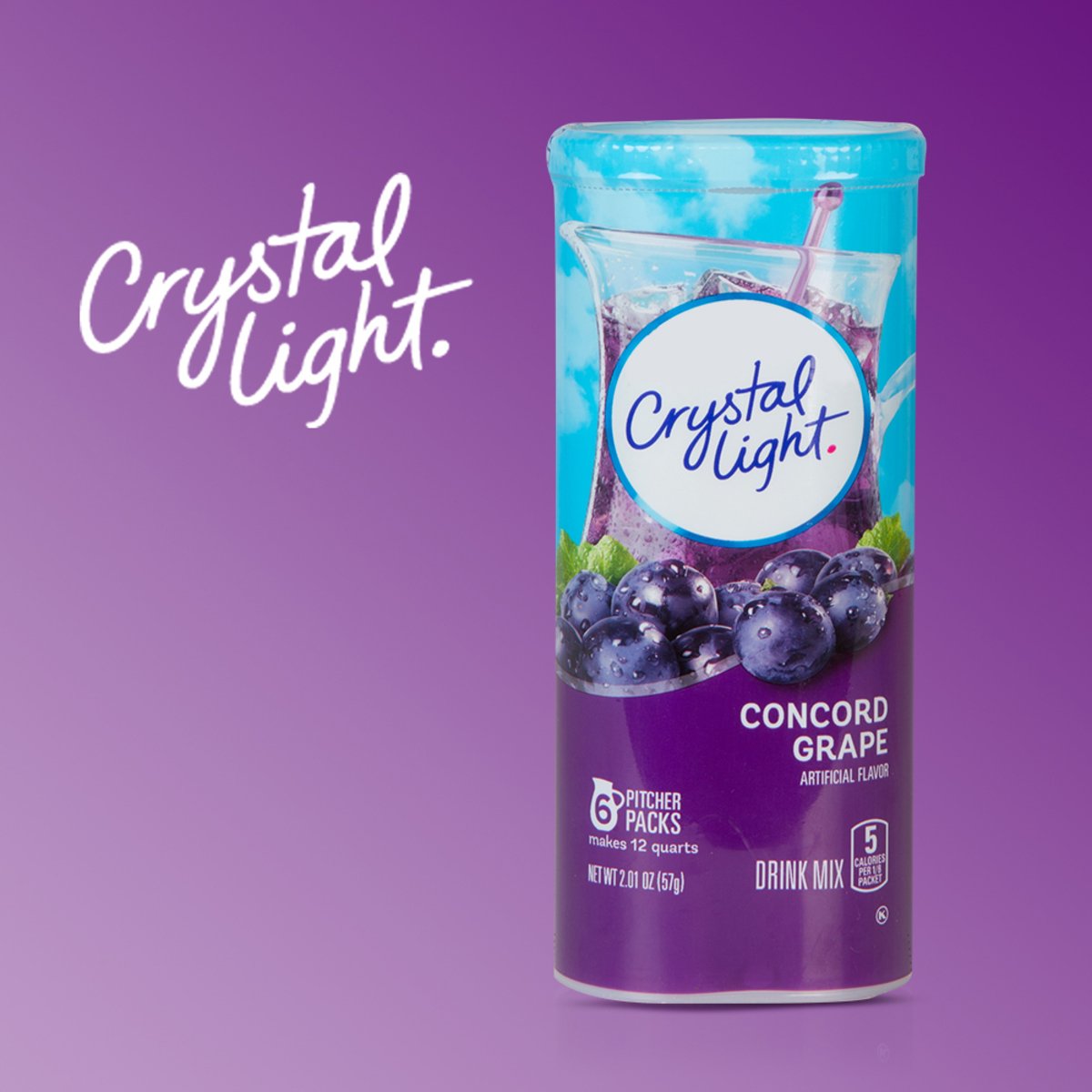 Crystal Light Drink Mix Concord Grape 57 g