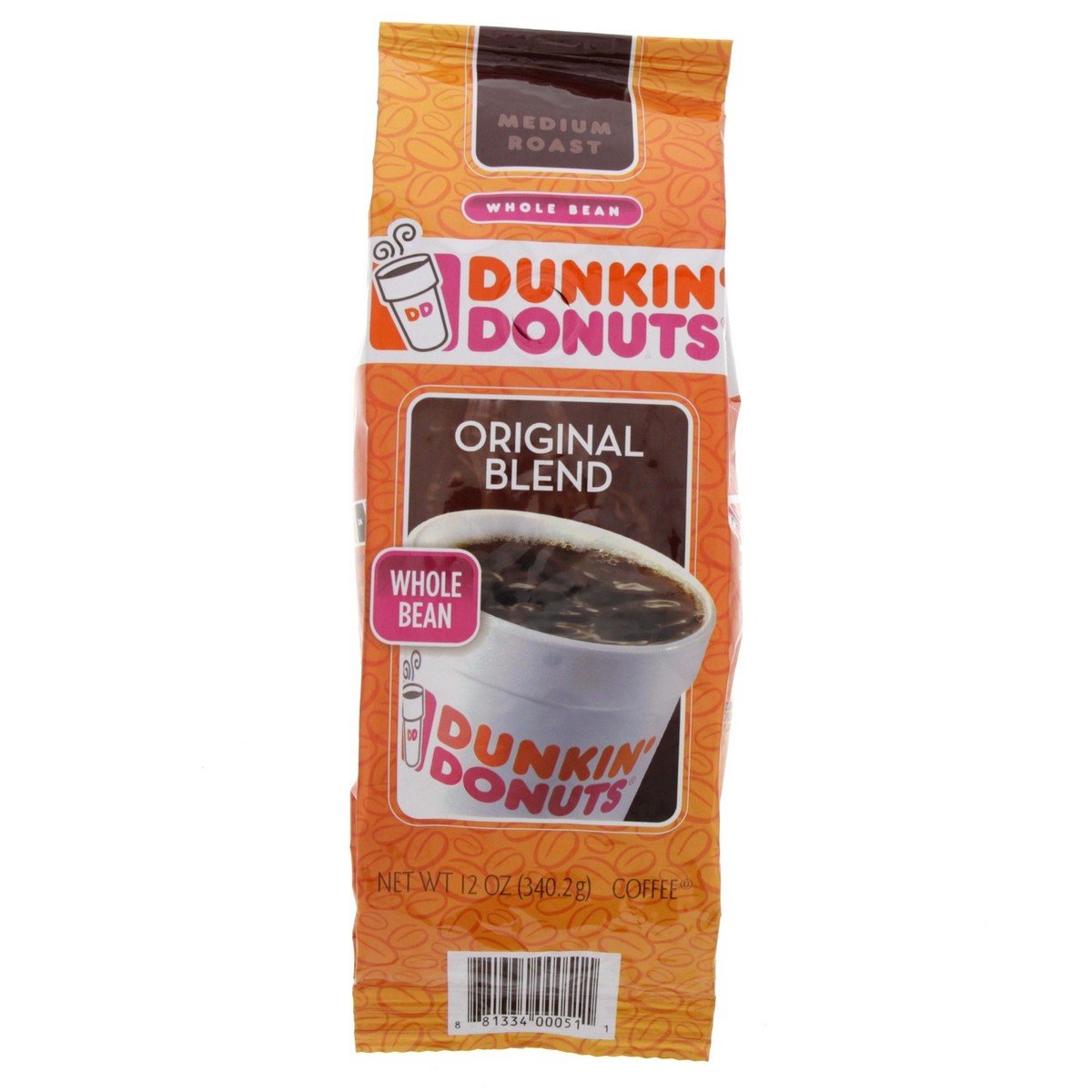 Dunkin Donuts Medium Roast Original Blend With Whole Bean 340.2 g