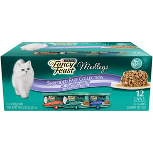 Purina Fancy Feast Elegant Medleys Shredded Fare Collection Cat Food Multi Pack 1.02 Kg