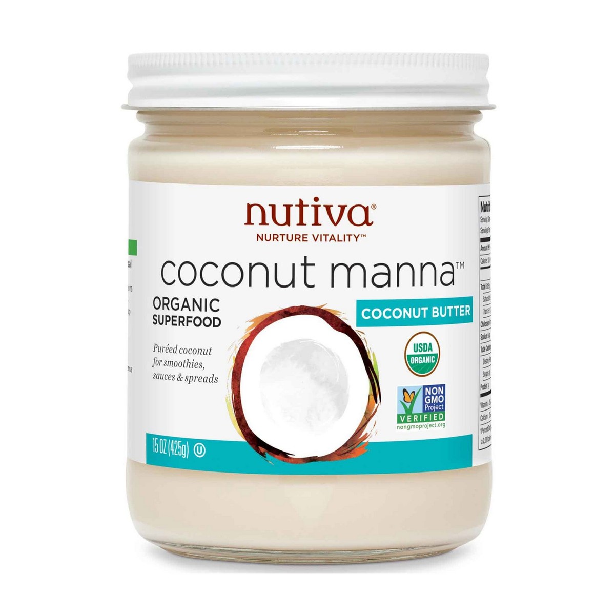Nutiva Organic Coconut Manna Coconut Butter 425g