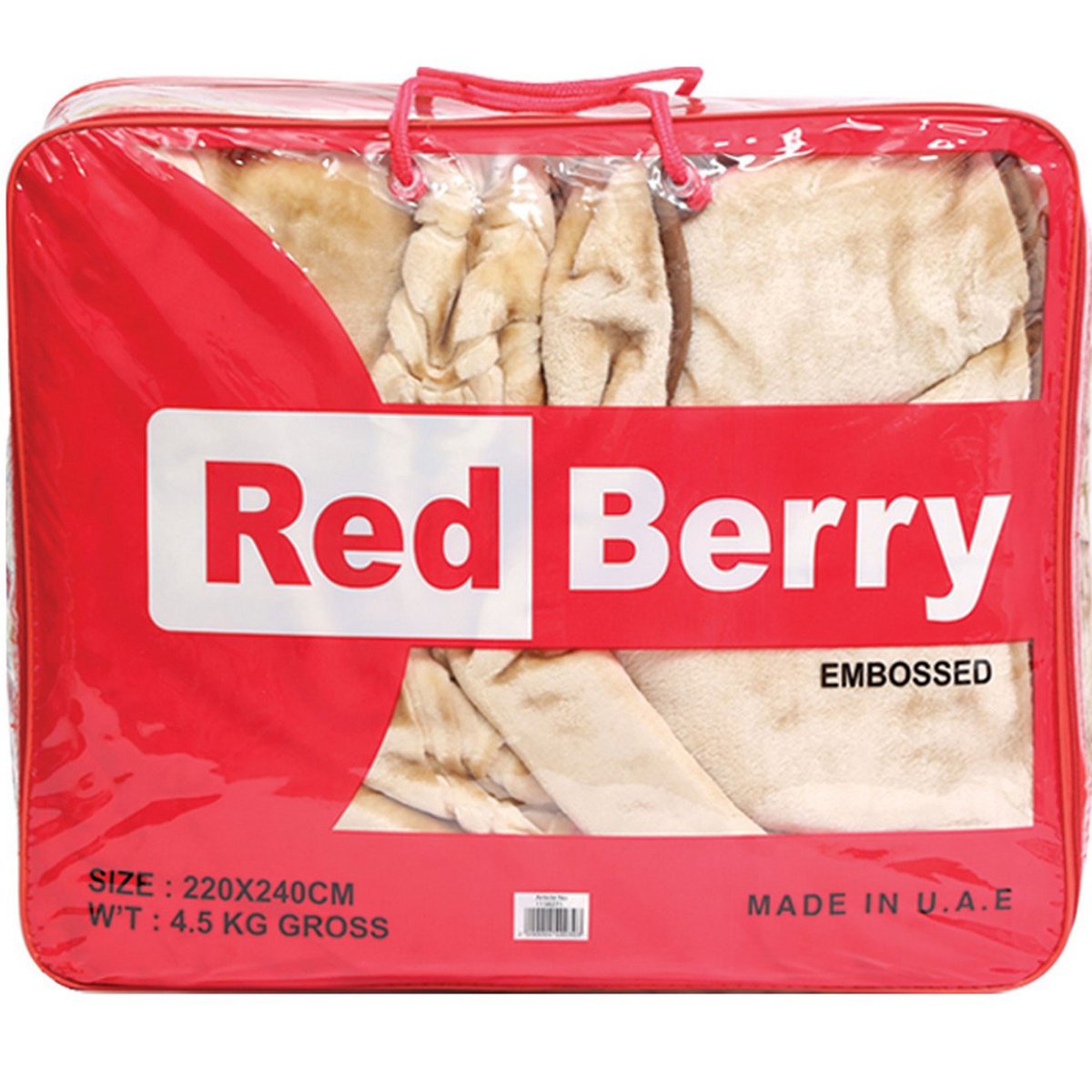 Red Berry Blanket Embossed 220x240cm