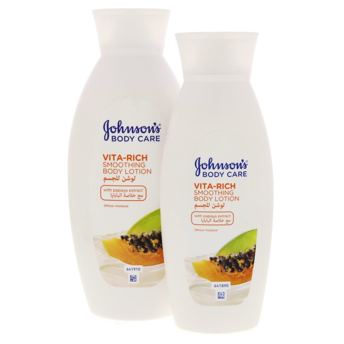 Johnson's Body Care Smoothing Body Lotion With Papaya Extract 400 ml + 250 ml