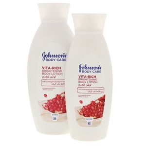 Johnson's Body Care Brightening Body Lotion With Pomegranate Flower Extract 400 ml + 250 ml