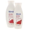 Johnson's Body Care Brightening Body Lotion With Pomegranate Flower Extract 400 ml + 250 ml