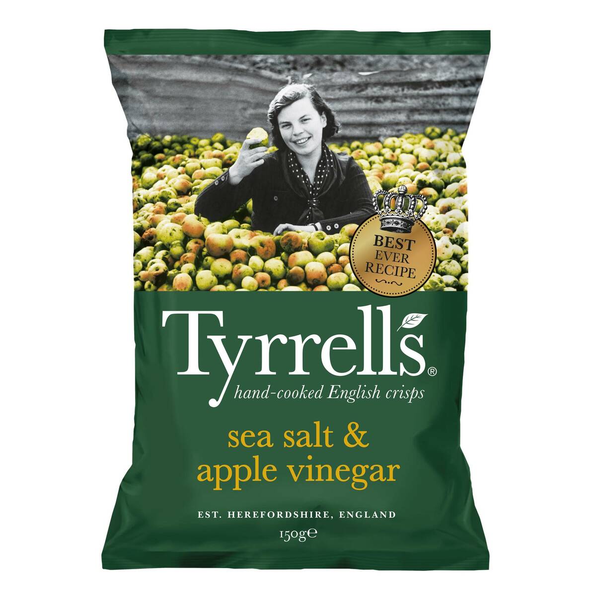 Tyrrells English Crisp Sea Salt & Apple Vinegar 150 g