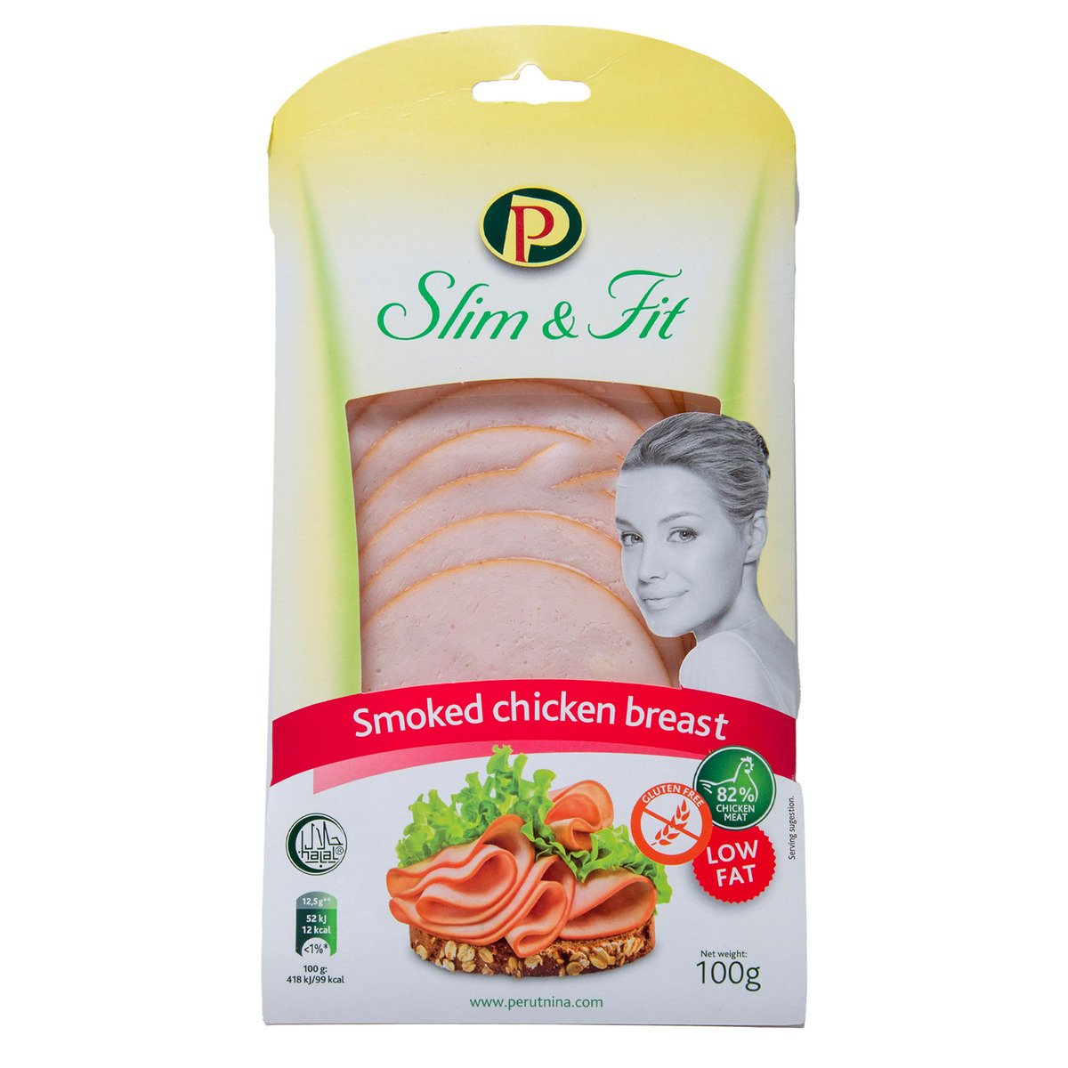 Perutnina Slim & Fit Smoked Chicken Breast Slices 100 g