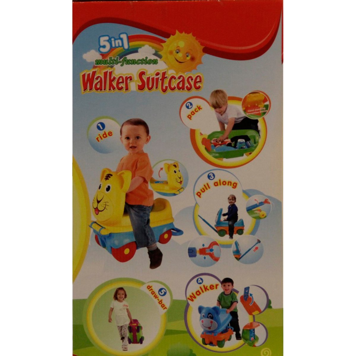 First Step Kids Multi Function Walker Suitcase 5 in 1 Assorted Colors