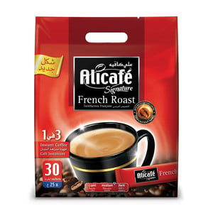 Alicafe Signature 3 in 1 French Roast Coffee 30 x 25g