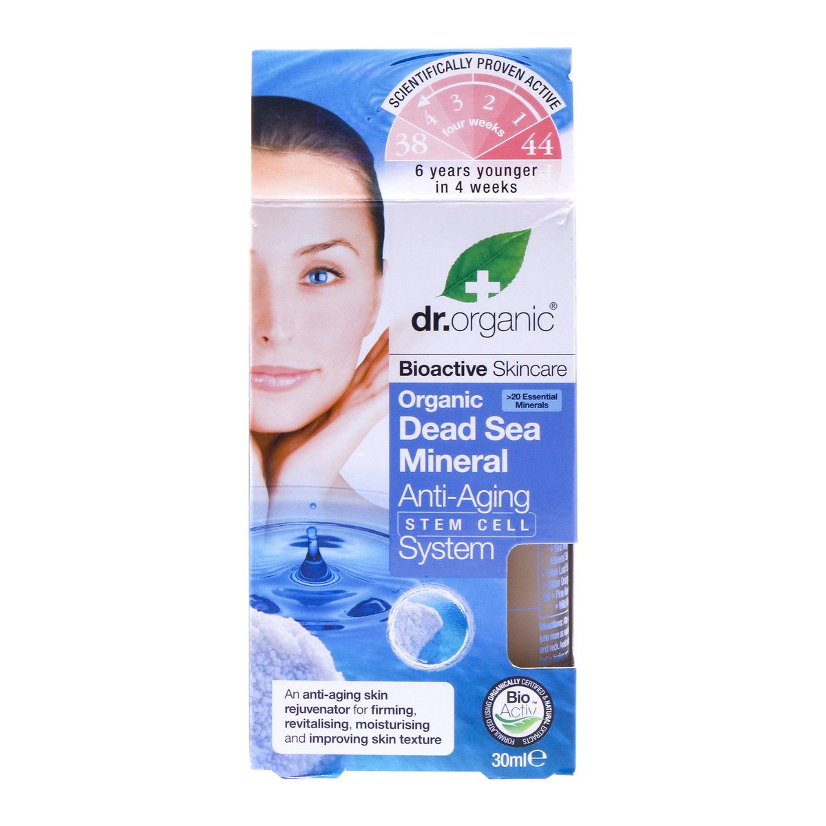Dr.Organic Bioactive Organic Dead Sea Mineral Antiaging Stem Cell System 30ml