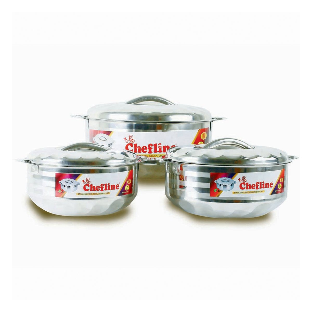 Chefline Stainless Steel Hot Pot Set 3pcs