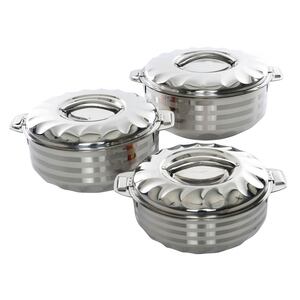 Chefline Stainless Steel Hot Pot Flora 3pc 3500/5000/7500
