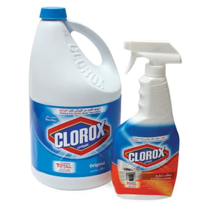 Buy Clorox Original 3.78 Litre + Kitchen Cleaner 500 ml Online at Best Price | Bleach | Lulu UAE in UAE