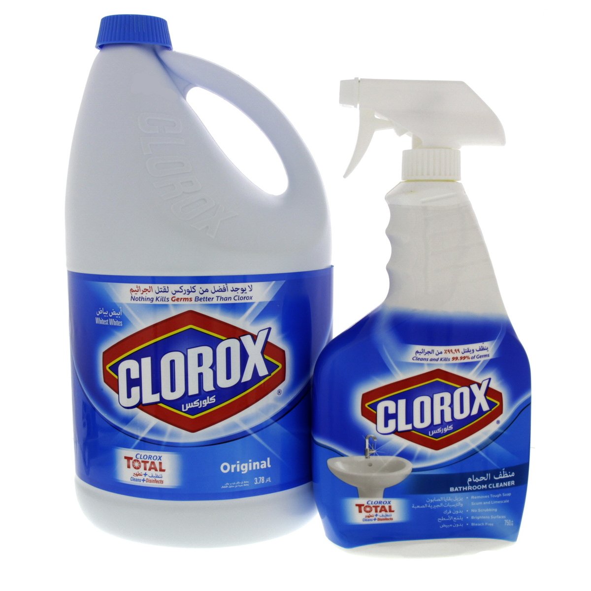 Clorox Original 3.78 Litre + Bathroom Cleaner 500ml