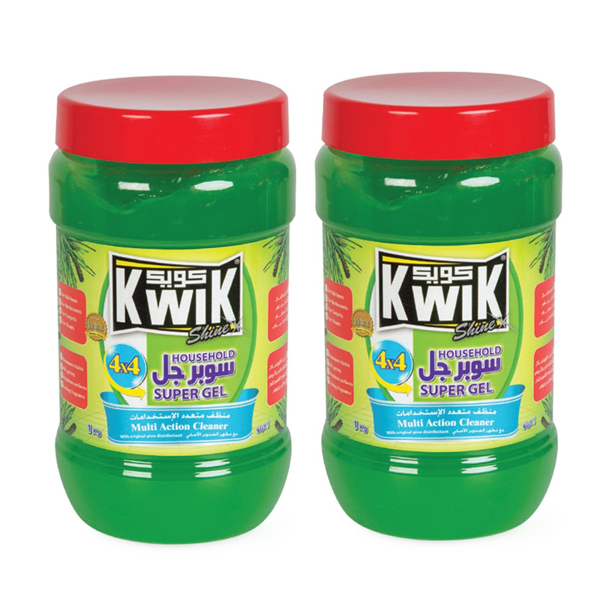 Buy Kwik Multi Action Cleaner Household Super Gel 2 x 1kg Online at Best Price | Scouring Creams | Lulu KSA in UAE