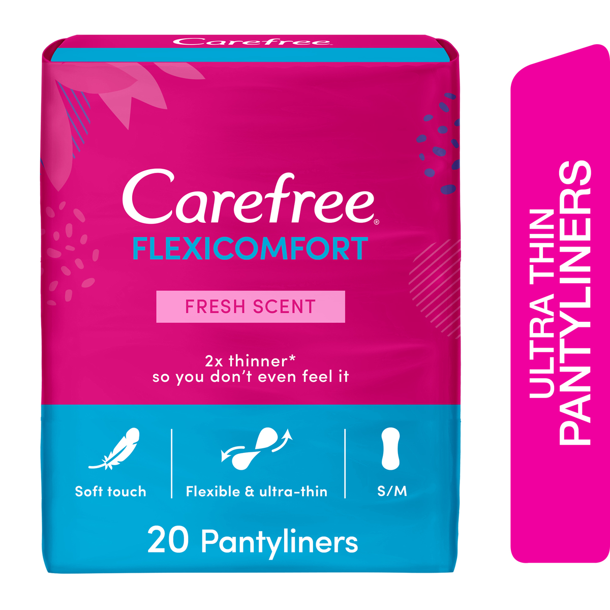 Carefree Panty Liners FlexiComfort Fresh Scent 20pcs