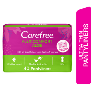 Carefree Panty Liners FlexiComfort Aloe, 40 pcs