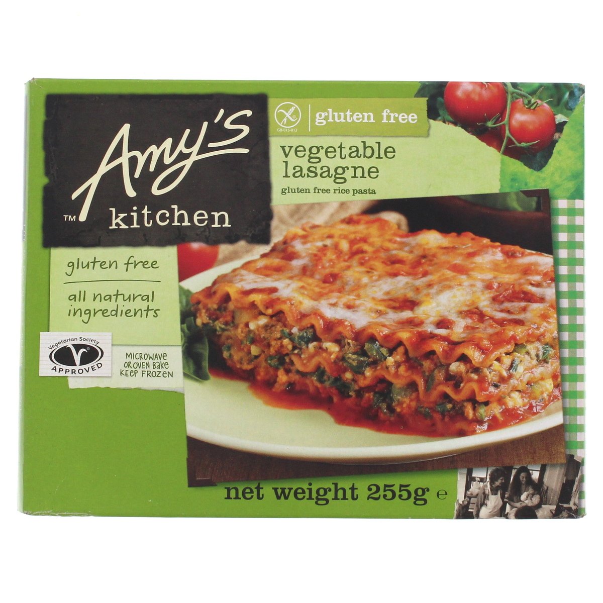 Amy's Kitchen Vegetable Lasagne Gluten Free Rice Pasta 255 g