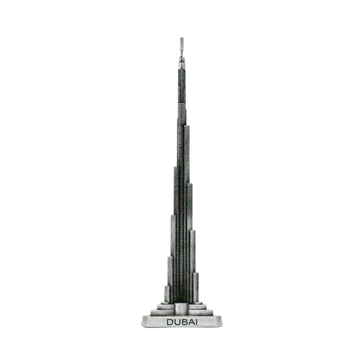 Euro Metal Burj Khalifa Round Base W9x H28cm Assorted Per Pc