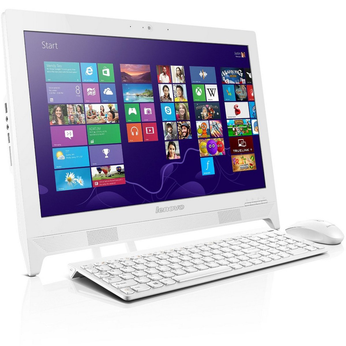 Lenovo AIO DeskTop C260-PQC J2900 White