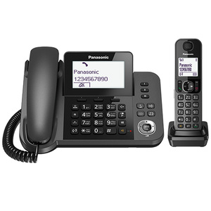 Panasonic Digital Corded/Cordless Telephone, Black, KXTGF310UEM