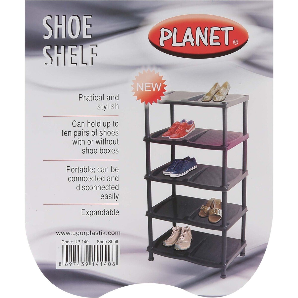Planet Shoe Shelf UP140/UP141 48x30x 85cm