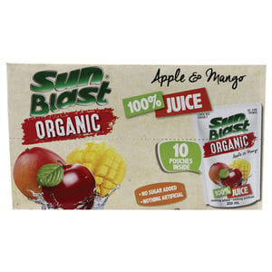 Sun Blast Organic Apple & Mango Juice 10 x 200 ml