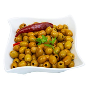 Moroccan Pitted Green Olive With Hot Sauce 300g
