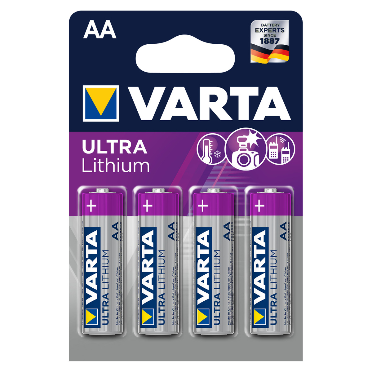 Varta Lithium AA Battery 4pcs