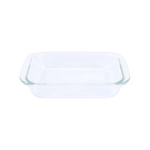 Chefline HSAP18L Borosilicate Glass Oval Baking Dish, 0.7 Litre, Transparent