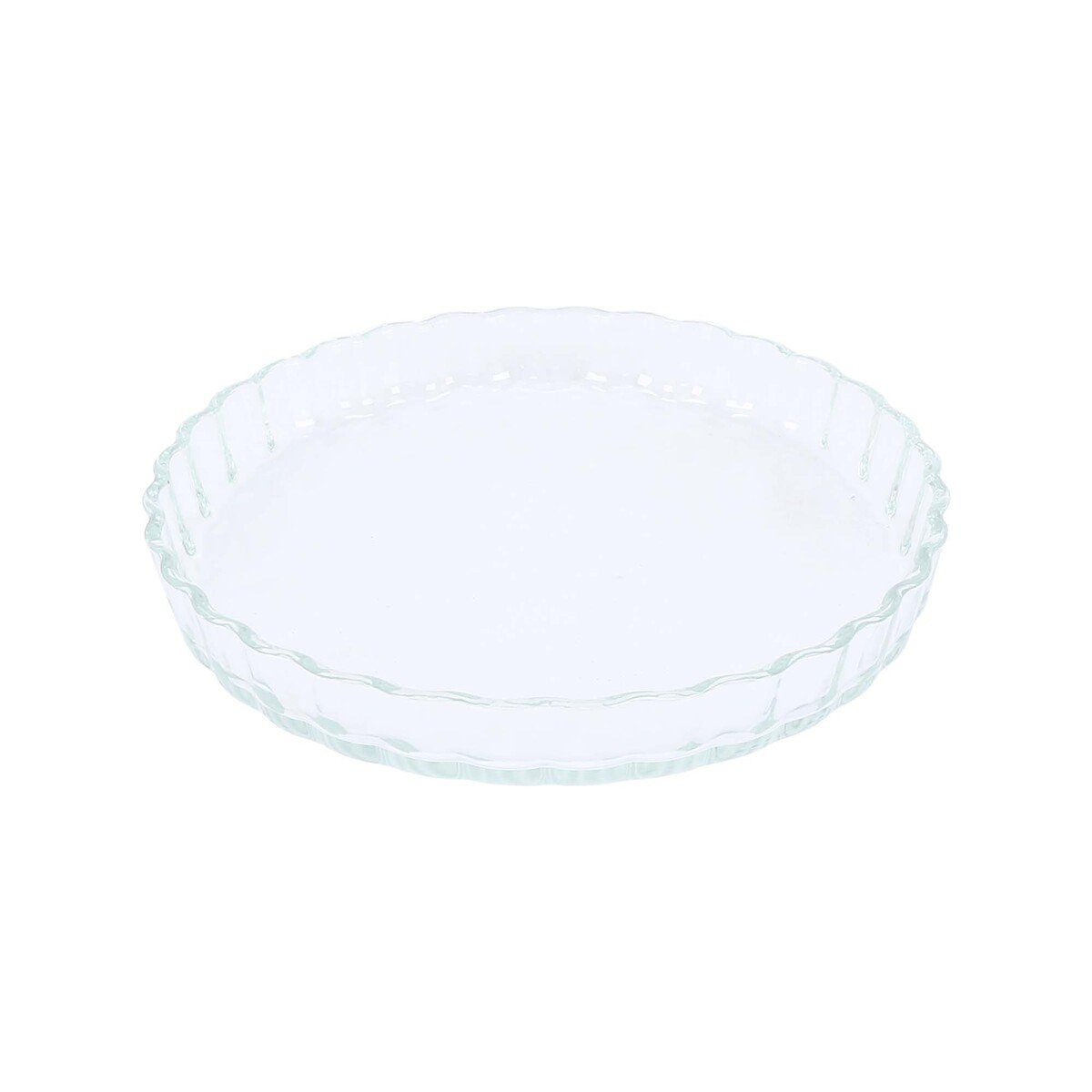 Chefline HSAW15 Borosilicate Glass Round Baking Dish, 1.2 Litre, Transparent