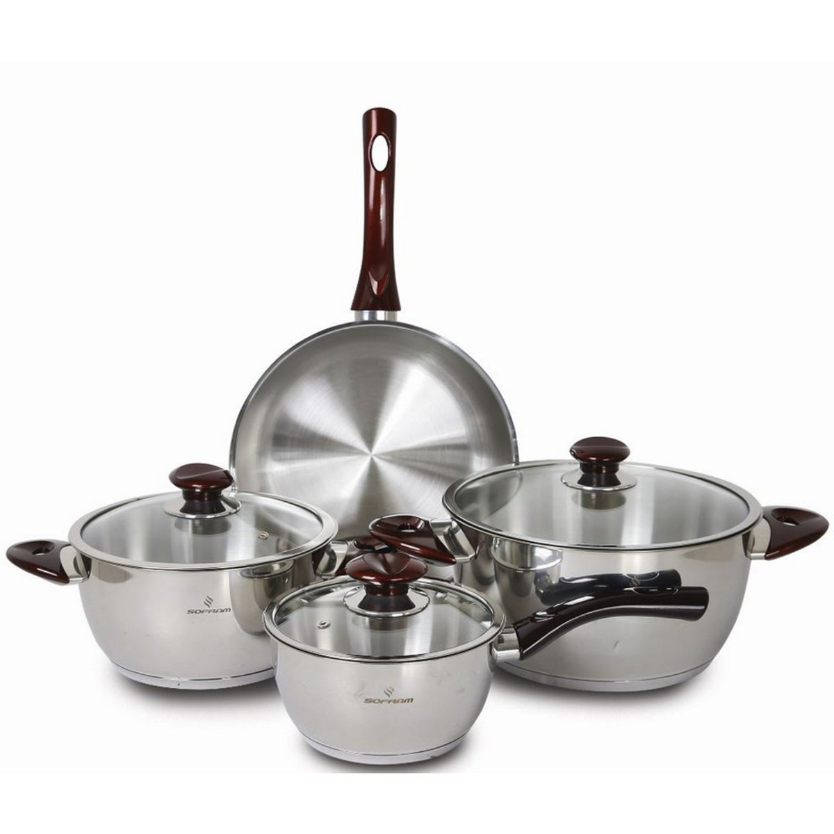 Sofram Stainless Steel Cookware Set 7pcs