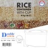 جي سي جي حاوية تخزين الأرز بلاستيكية 1399 18.2 لتر 24x36.5x26 سم