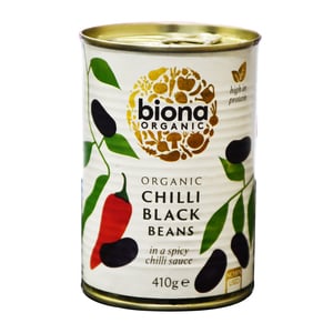 Buy Biona Organic Chilli Black Beans 410g Online at Best Price | Organic Food | Lulu Kuwait in Kuwait