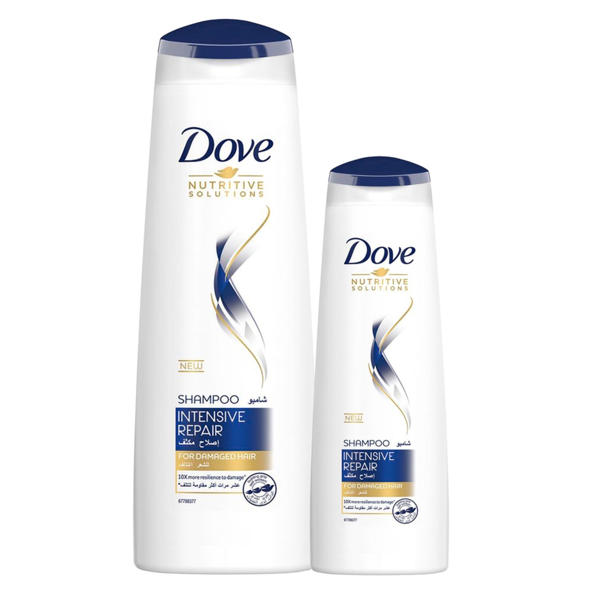 Dove Intensive Repair Shampoo 400 ml + 180 ml