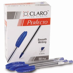 Claro Ball Pen Blue 50 Piece