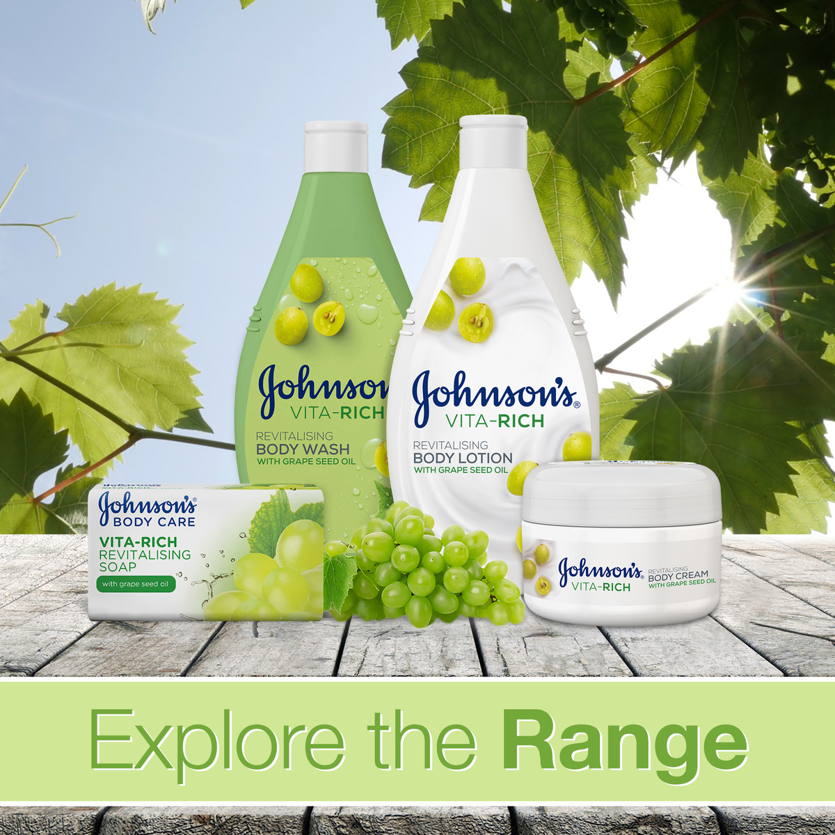 Johnson's Body Cream Vita-Rich Revitalising 200ml