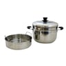 Captain Cook Stainless Steel Stock Pot With Steamer 24cm