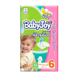 اشتري قم بشراء Baby Joy Diapers Size 6 Junior XXL 16kg Giant Pack 46pcs Online at Best Price من الموقع - من لولو هايبر ماركت Baby Nappies في الكويت