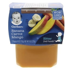 Gerber Banana Carrot Mango 2nd Foods 226g