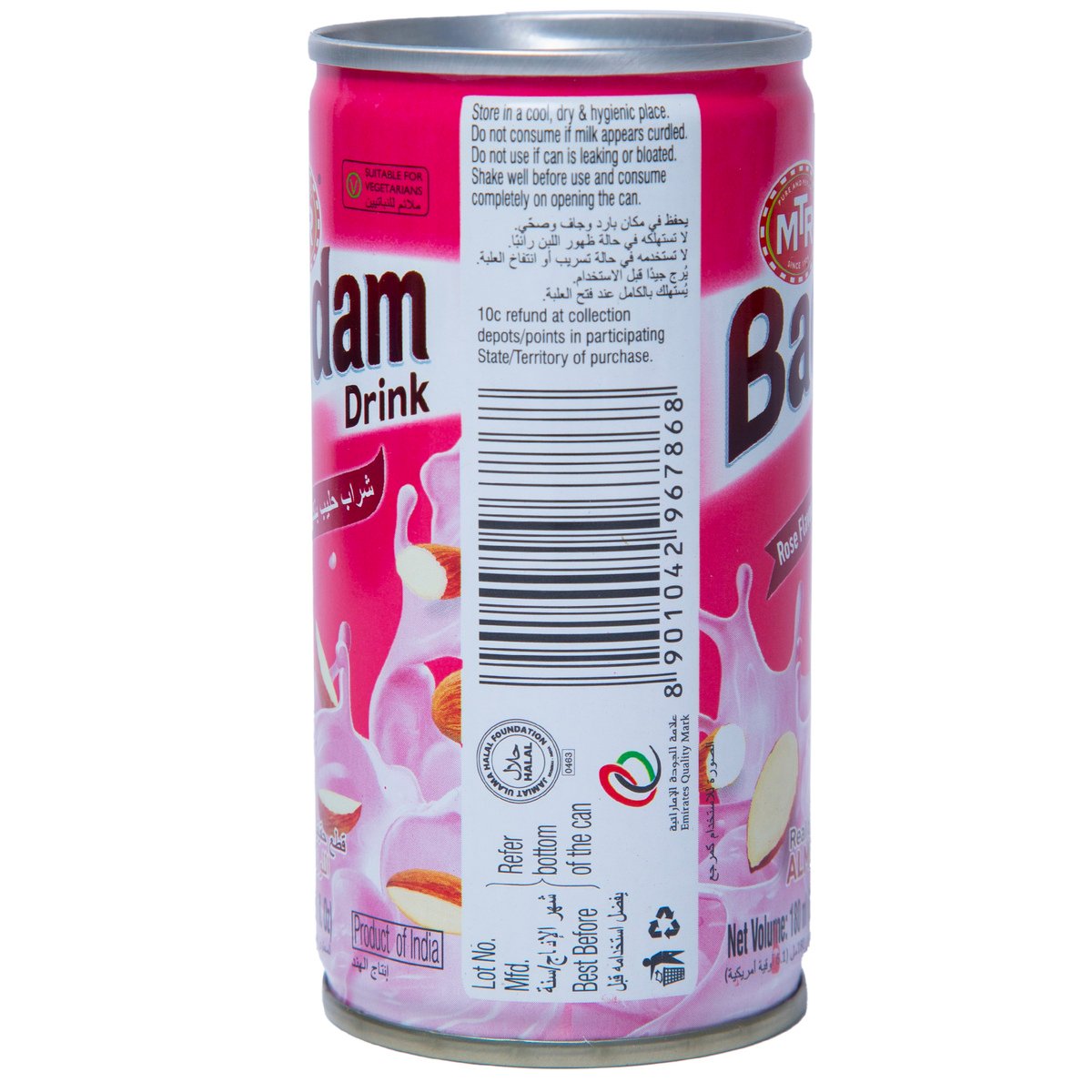 MTR Badam Rose Flavoured Milk Drink 180 ml