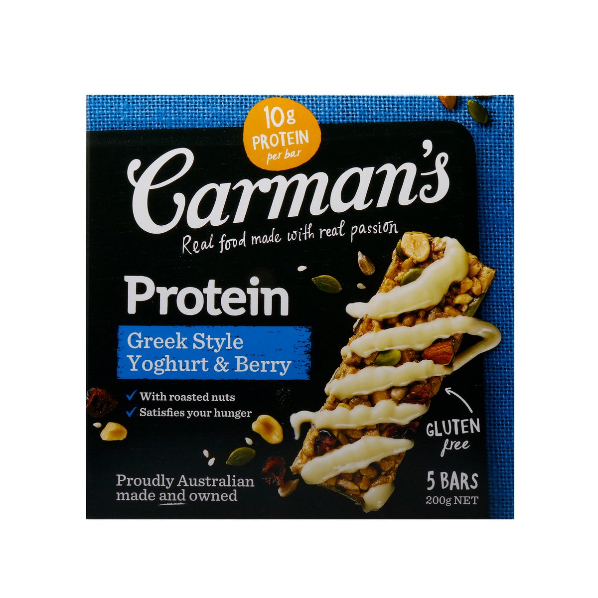Carmans Greek Style Protein Bar Yoghurt & Berry 200 g