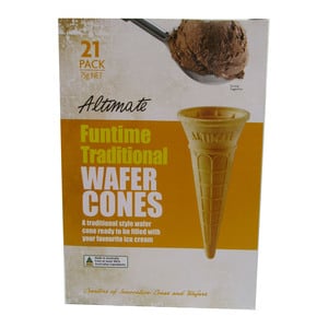 Altimate Fun time Traditional Wafer Cones 21pcs